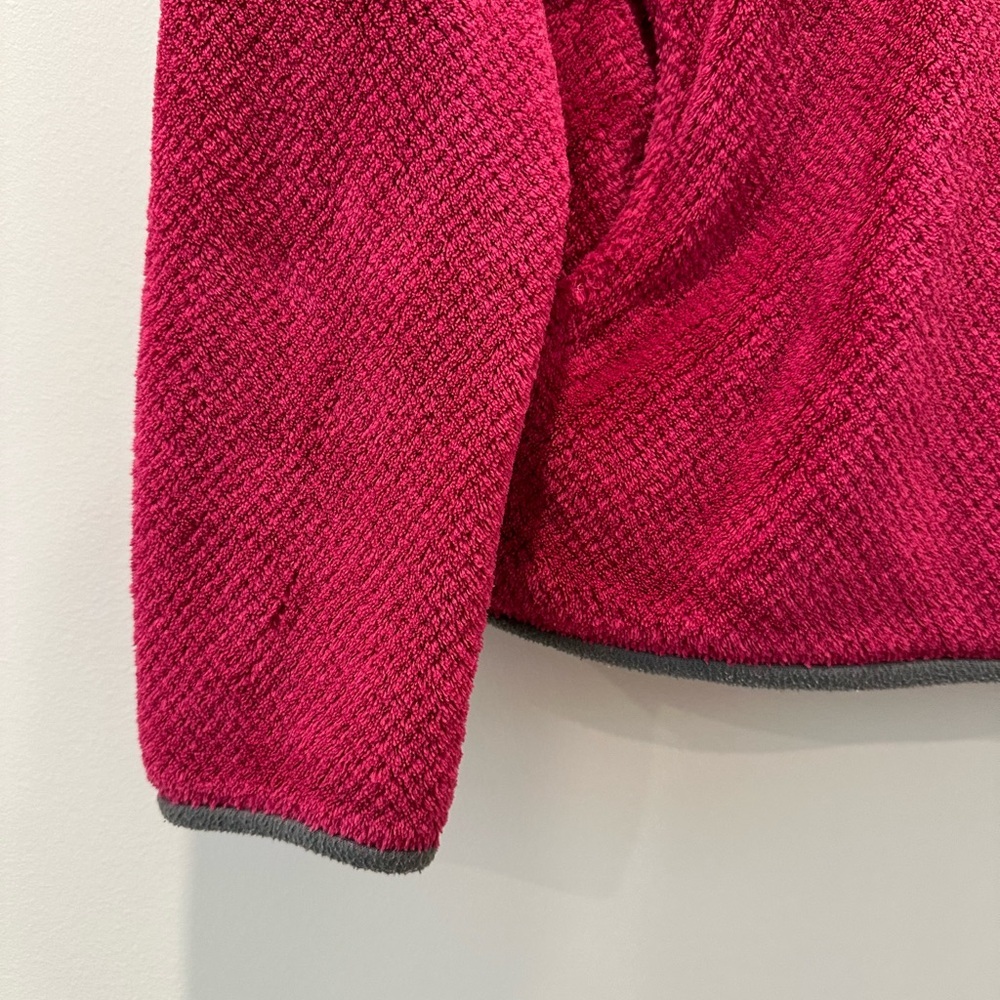 Patagonia Jacket ReTool Snap T Fleece Hoodie Sweatshirt Pink Gray Medium Soft - Picture 6 of 10